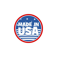 MADE IN USA icon isolated on transparent background