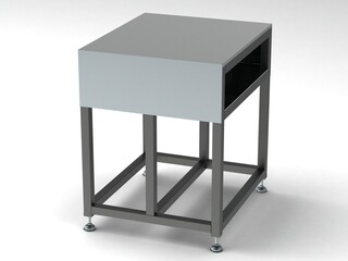 Steel Work Table WL67 3D model