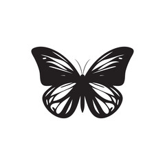 Butterfly Icon, Moth Symbol, Insect Silhouette, Butterflies Pictogram, Butterfly Vector Illustration