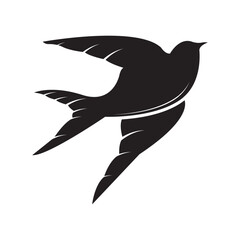 swallow logo vector illustration design template.