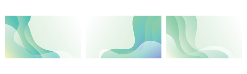 Obraz premium Collection fluid liquid poster and geometric background of dynamic shapes. Wallpaper gradient with liquid shape. Illustration colorful template banner with soft curve and wave