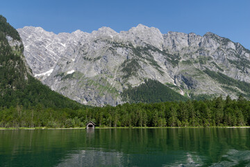Lake Konigssee in summer, Germany
