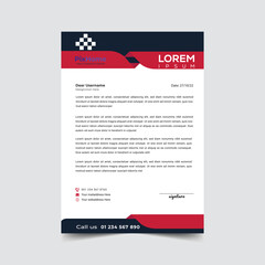 Professional letterhead template design vector illustration