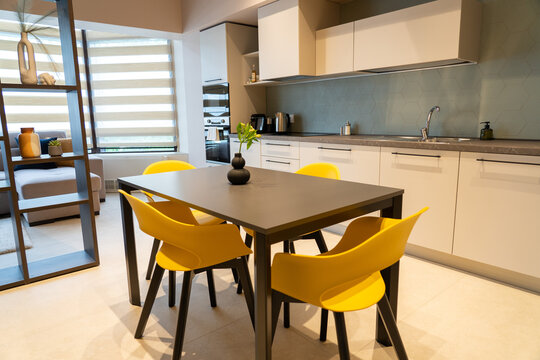 Stylish apartment interior.