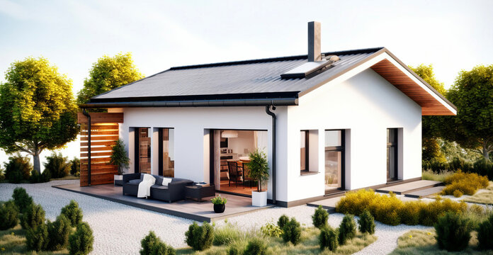 3d Render of an individual house