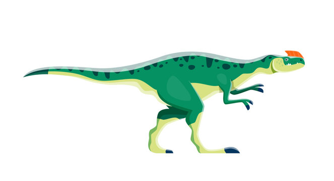 Cartoon dinosaur character, Kileskus aristotocus dino of Jurassic lizards, vector kids toy. Cute cartoon extinct dinosaur or Kileskus aristotocus of tyrannosauroid genus, prehistoric reptile monster