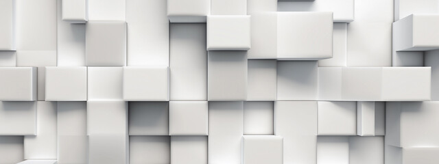 white and grey random square shape background. generative AI