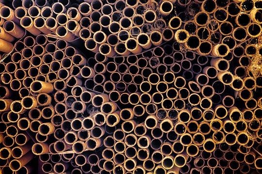 texture of old paper pipes