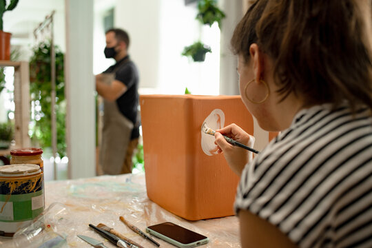 Concept store with creative workshop