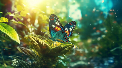 Butterfly and nature
