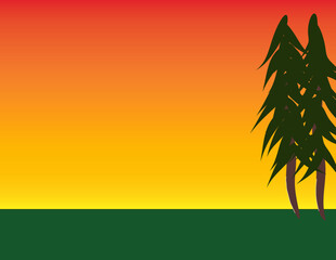 background with trees Ai