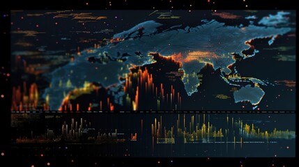 Globe data visualization - coast