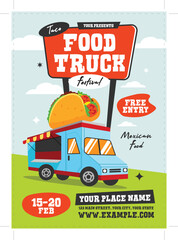 Food Truck Flyer Design Template