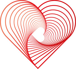 Cute decorative heart icon vector illustration graphic design