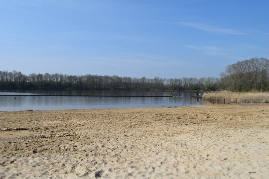 Blaarmeersen beach in Ghent; Belgium; Flanders