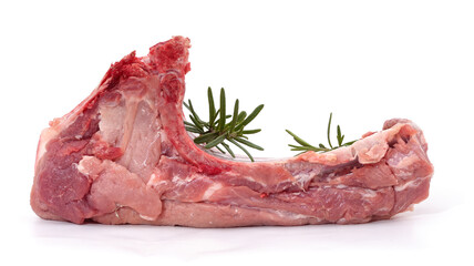 Raw meat ribs.