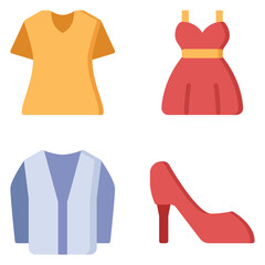 clothes flat icon