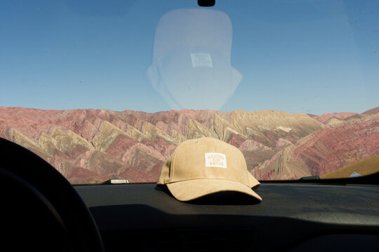 View From The Car To Landscape Cerro Hornocal And Travel Cap