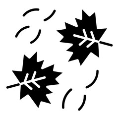 Leaves Falling Icon