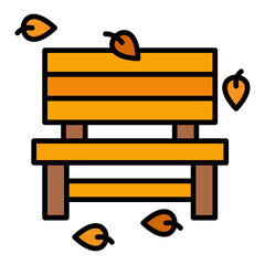 Autumn Bench Icon