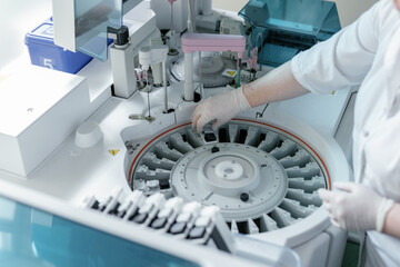 centrifuge test tube sample biotechnology indoors