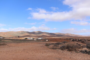 Fototapeta na wymiar landscape with sky - desert 