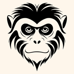 Monkey vector for logo or icon,clip art, drawing Elegant minimalist style,abstract style Illustration	
