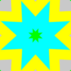 Vibrant and Symmetrical Digital Abstract Kaleidoscope Art with Intricate Geometric Patterns, Fractal Elements, and Psychedelic Colors, Perfect for Contemporary Design Projects, Modern Wallpaper