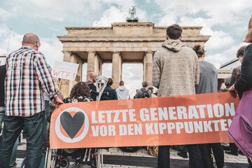 Blockade, Protestmarsch, protest march - Last Generation, Letzte Generation