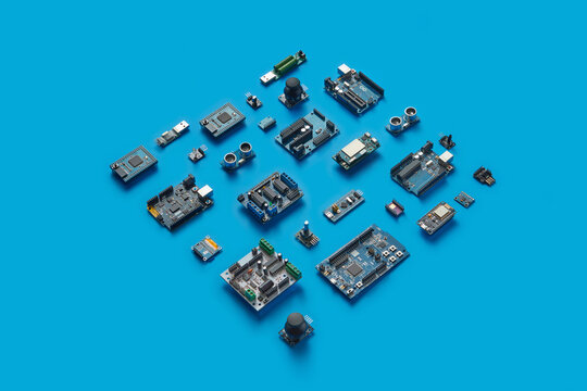 Various computer semiconductors and microprocessors.