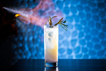 Flaming Blue Cocktail