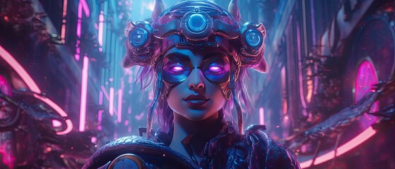 ancient goddess in the future city