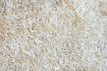 Close up shot of white modern carpet background