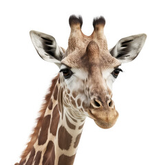 giraffe on a transparant background, PNG, Generative Ai