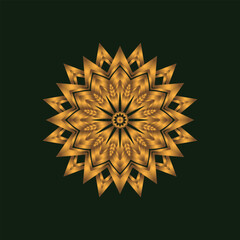 New Design Premium Gold Mandala Vector Art Pattern Design