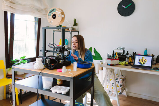 3D designer working