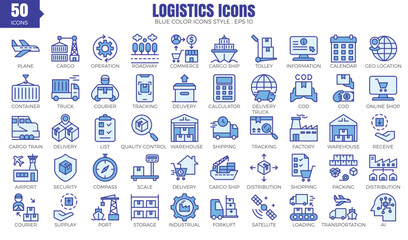 A set pack of Logistics (blue color) style.
The collection includes of business developments,programing , web design,app design and more.