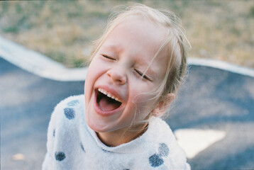 Giggling girl