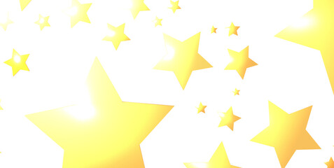 XMAS Stars - Holiday golden decoration, glitter frame isolated -