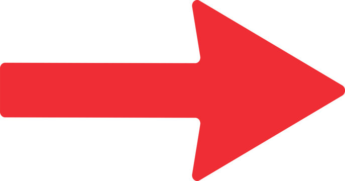 red arrow isolated design