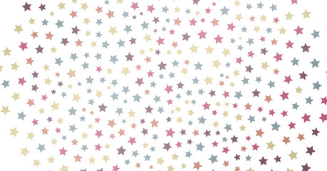 colourful  XMAS stars background, sparkle lights confetti falling. magic shining Flying christmas stars on night