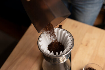 Process of making coffee at home