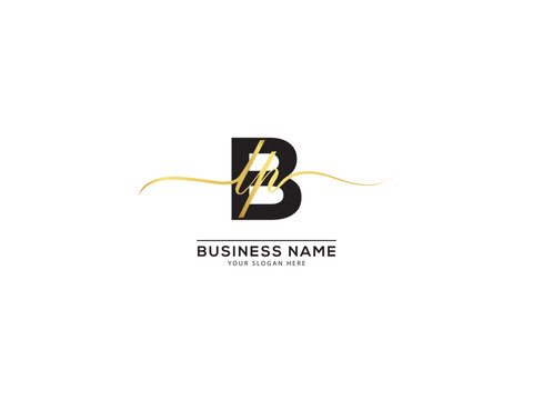 Blp, blp Logo Icon, Creative Signature Lbp Logo Icon Design