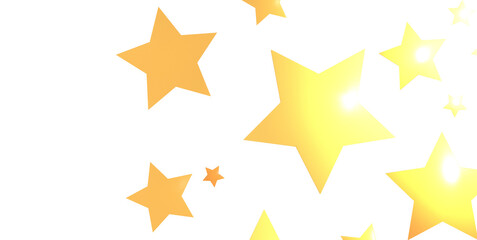 XMAS Banner with golden decoration. Festive border with falling glitter dust and stars.