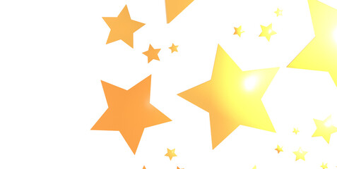 XMAS Banner with golden decoration. Festive border with falling glitter dust and stars.