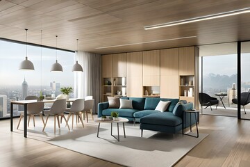 Fototapeta premium Luxus Apartment mit Innenausstattung exklusiv