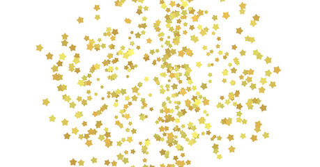 XMAS stars. Confetti celebration, Falling golden abstract decoration for party, birthday celebrate,