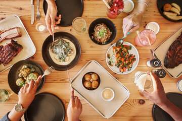 Messy bbq tapas dinner