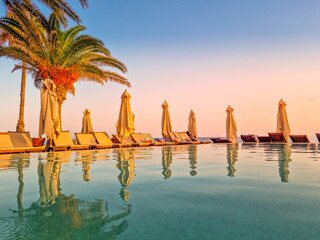 Landscape in a beach in Hammamet, Tunisia