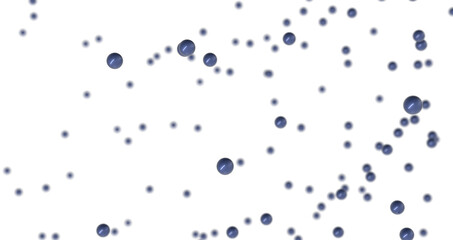 Falling cyber particles. Big data stream. 3d